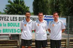 Secteur de Tournon : Nicolas BRUNET, Gilles GARNODIER et Michel ROBERT ont perdu aux barrages.