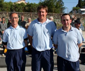 Secteur d’Aubenas : Alain MOLLIER, Xavier ARNAUD et Loïc TOURON ont perdu en poules.