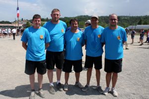Secteur de Lamastre : Thierry MANDON, Stéphane BOIT, Thomas BOUIX, Benjamin CHANTRE ont perdu en 16ème de finale.