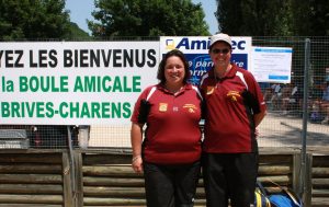 Secteur de Lamastre : Sandrine FROMENTOUX et Julina POLLY ont perdu en poules.