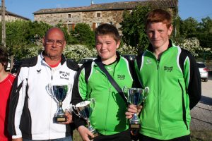 CFB de Saint Victor : Jeremy PALISSE et Victor PONSONNET ont perdu en poules avant d’être quarts de finalistes de la coupe de France.