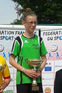 Alicia Sapet, gagnante de la coupe de France