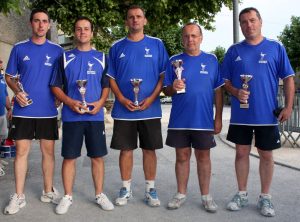 Les sous-champions sont du secteur d’Annonay : Adrien Sauvignet, Pascal Desmartin, Laurent Girodet, Nicolas Veure et Bernard Beal.