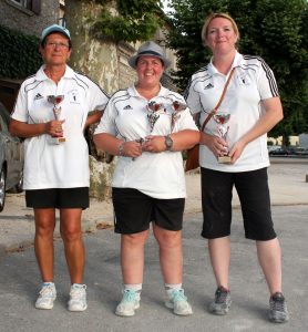 Les sous-championnes de l’Ardèche sont du secteur d’Annonay : Sandra Chopard, Vanessa Vernet, Josiane Grand et Elodie Coste (absente sur la photo).