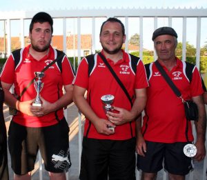 Yoan et Michel Sonnier et Freddy Chevret sont sous-champions de l'Ardèche