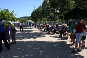 Beaucoup de spectateurs ont profité de l'ombre pour suivre de belles parties