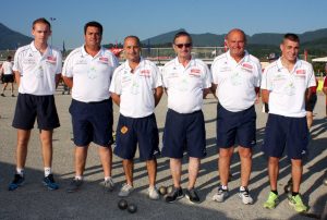 -Christian Marres, Serge Fauchier, Pierre Maurin, Romain Plan, Julien Moulin et Jean Coulomb de Villeneuve de Berg (secteur d’Aubenas) ne sont pas sortis des poules, battus 2 à 13 par De Stefani (Haute Garonne) et 11 à 12 par Rotinat (Cher).