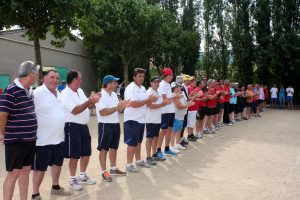 La présentation des équipes avant les finales