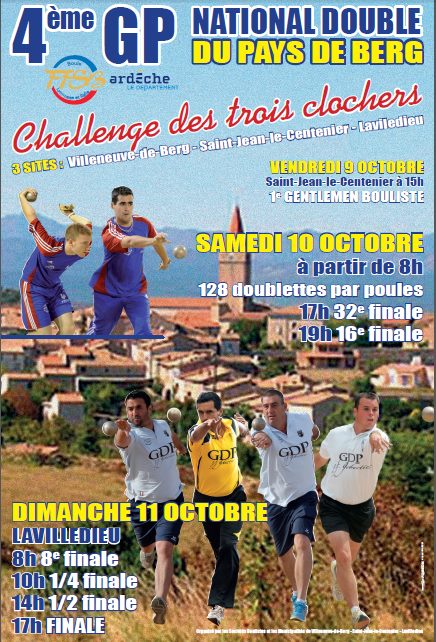 Tirage du National 128 doubles 2ème division du 10 et 11 octobre