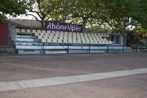 Des tribunes ont été disposées pour les parties finales à Lavilledieu