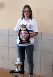 Alicia Sapet de Saint Victor, Championne de France de tir progressif F-15 à Dardilly et championne de France simple à Chalamont F-15.