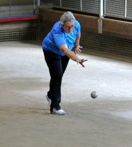 La présidente de LBA, Claudine Peyrouse a réussi un bon 20 points en combiné