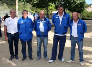 Daniel Ozil, Jean-Louis Richard, Hervé Imbert, Patrick Lagache et Michel Pastré (Lavilledieu). 