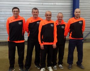 Christian Ploye, Pascal Giraud, Denis Reynaud, Jérôme Fraisse et Raphael Fromentoux de Rochepaule