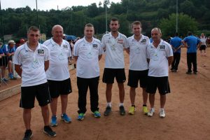 Christian Marres, Pierre Maurin, Jessy Banchet, Julien Moulin, Jérémy Besson et Maxime Artigaud