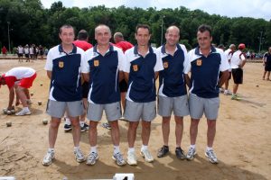 Julien Fontanel, Pascal Fourezon, Stéphane Aubert, Raphael Riou et Philippe Vigne (secteur de Lamastre)