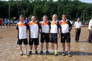Claude Théoullier, Alain Bellon, Serge Desseux, Jean-Luc Fabre et Jean-Paul Fabriquet (secteur de Tournon)