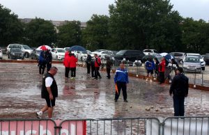 La pluie, invitée indésirable, n’a pas arrangé les jeux de la Place des Combettes