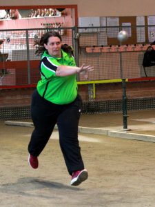 Magali Tracoulat a frappé trois buts dans le double