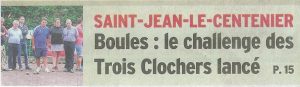 Page une du Dauphiné Libéré du 1er octobre