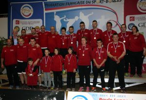 Les sous-champions de France sur le podium