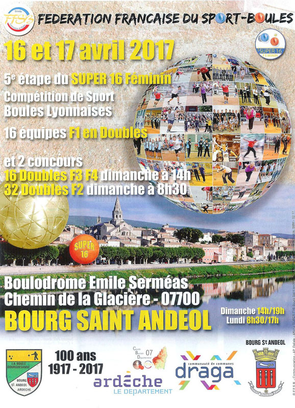 Retour sur le Super 16 féminin doubles de Bourg Saint Andéol