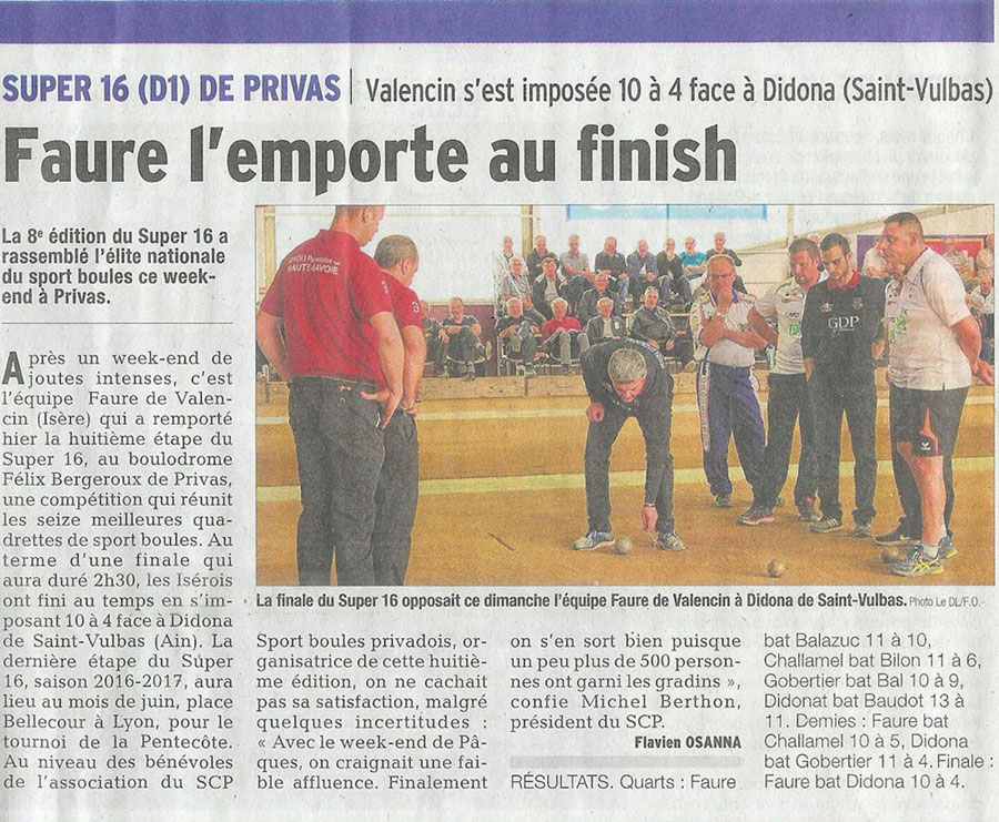 Revue de presse d’avril
