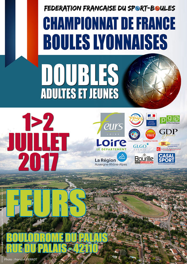 Programme du Championnat de France Doubles à Feurs