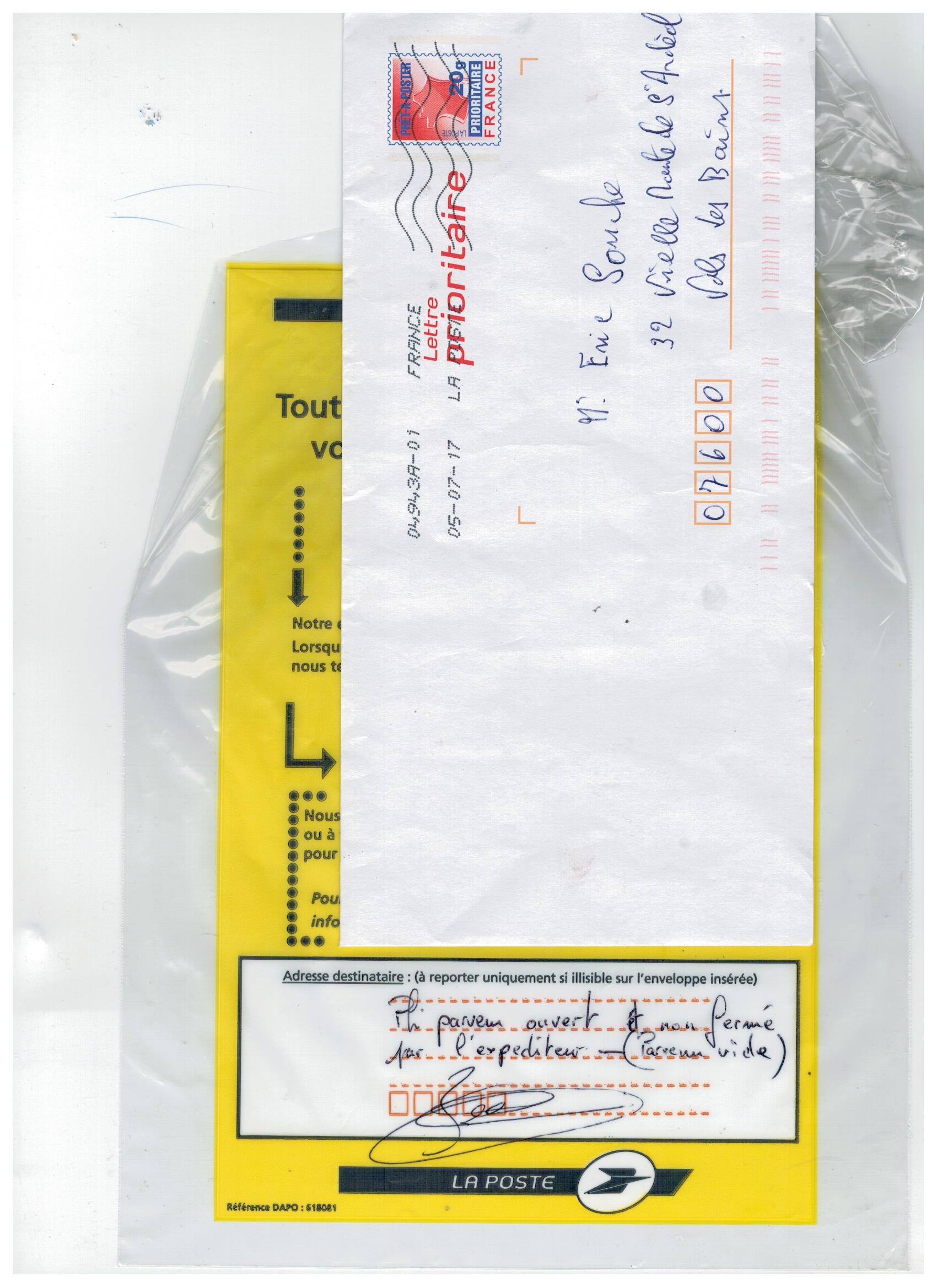 Recherche de l’expéditeur d’un courrier