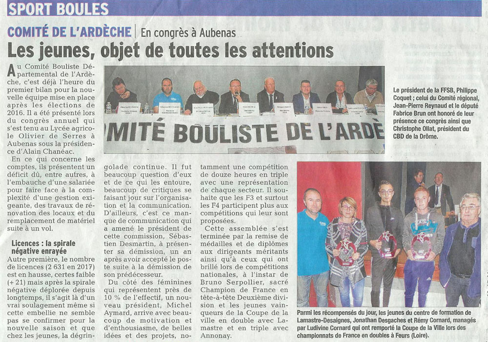 Revue de presse de novembre