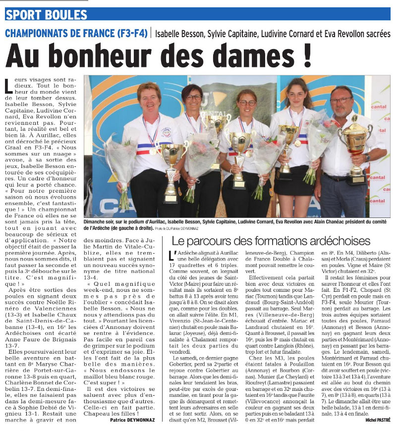 Revue de presse de juillet
