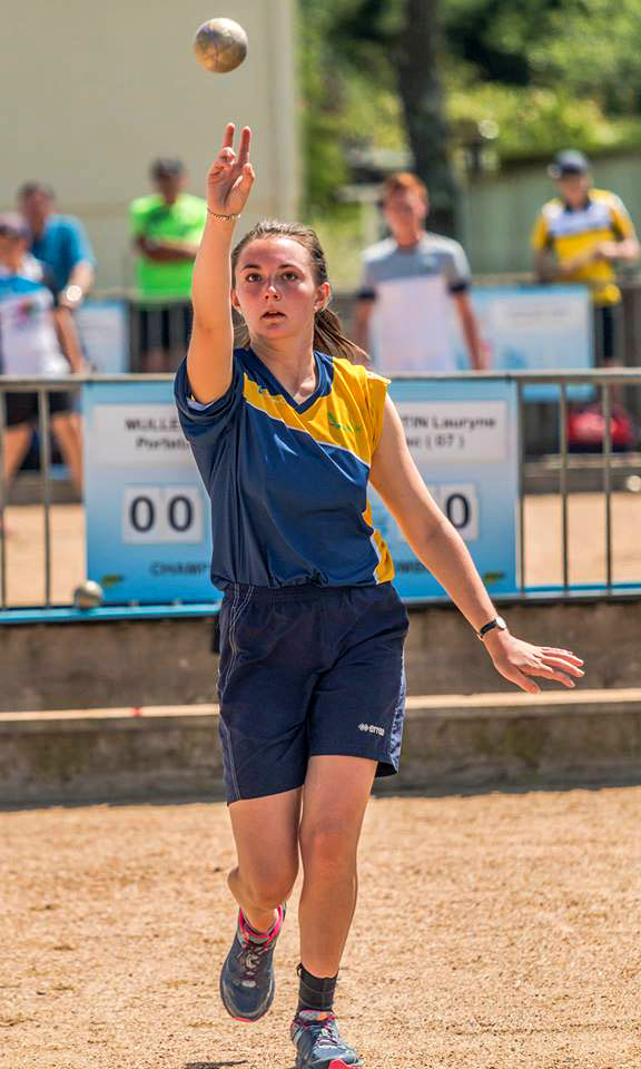 Lauryne Desmartin sur Sport Boules Diffusion