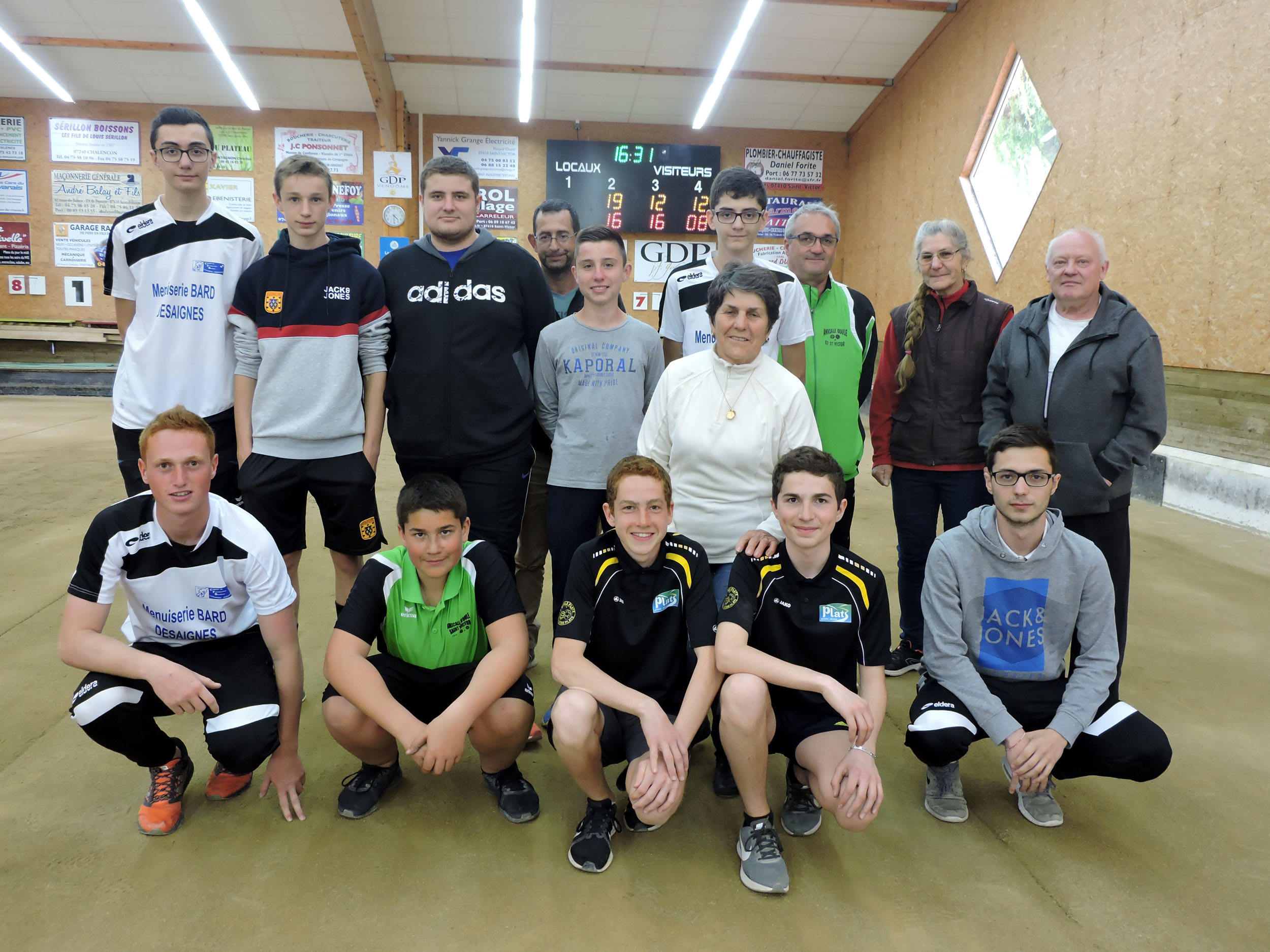 Les jeunes qualifiés pour le Championnat de France combiné
