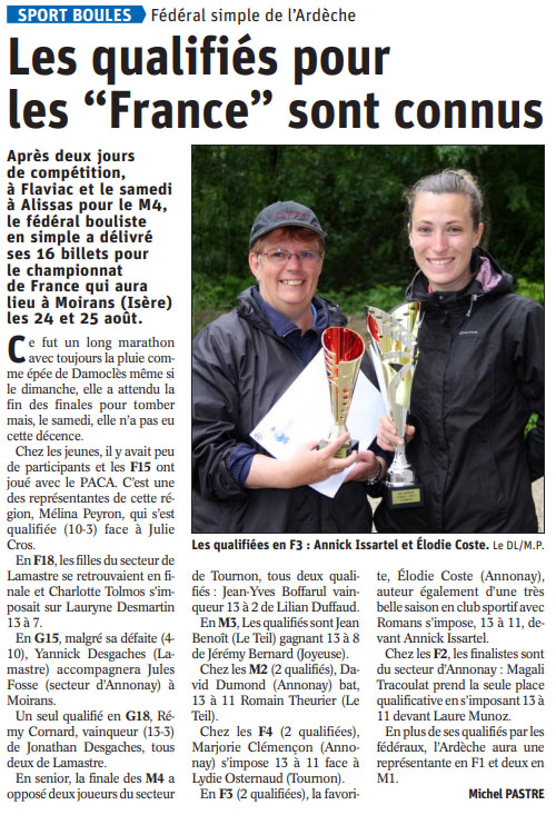 Revue de presse du mois de mai