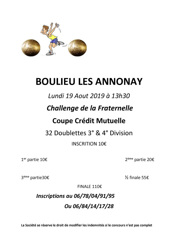 Inscrivez-vous à Boulieu les Annonay