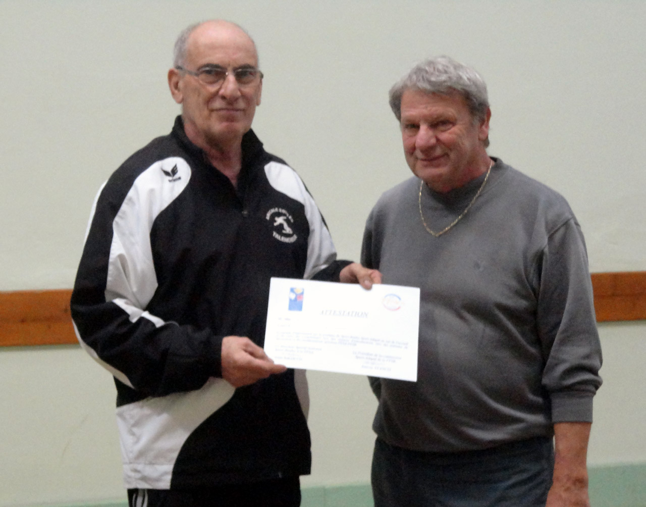 Roland Printemps diplômé pour le sport adapté