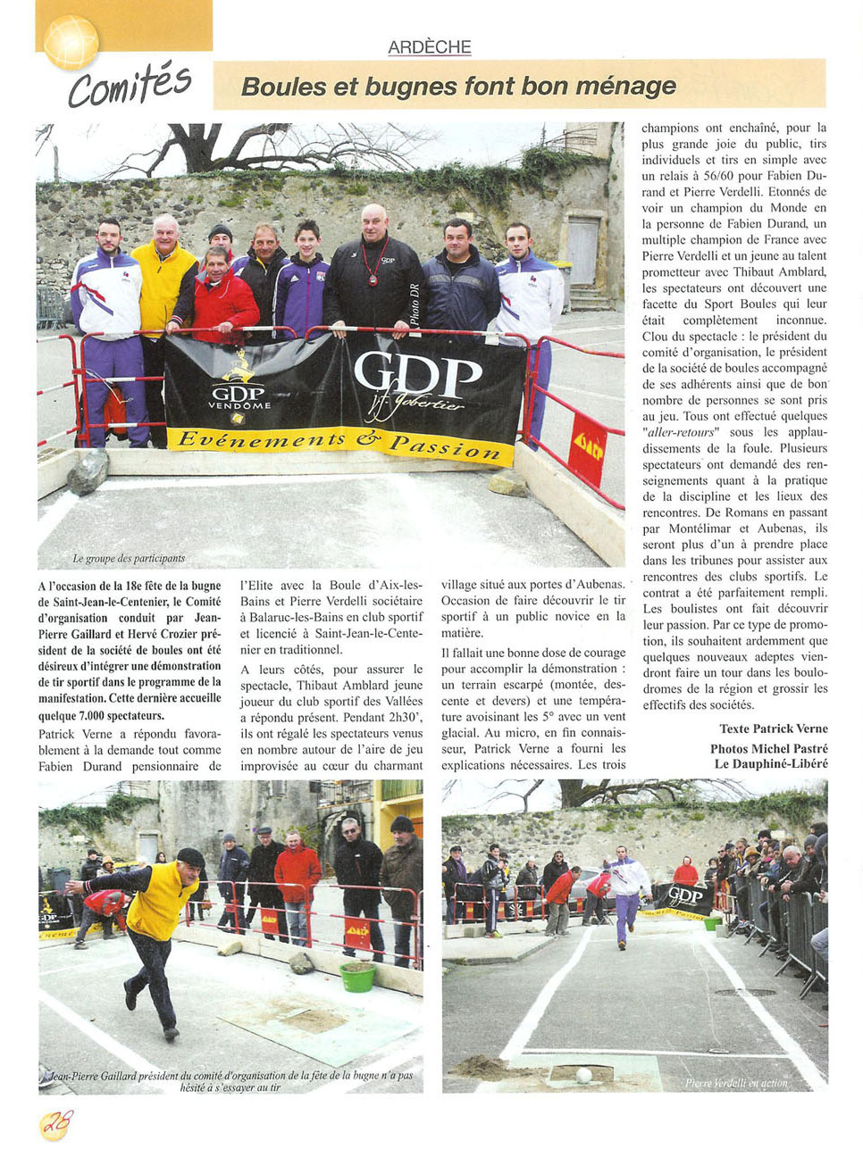L’Ardèche sur Sport Boules