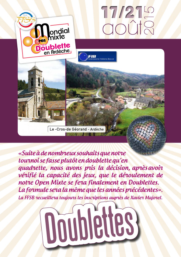Mondial mixte de la doublette