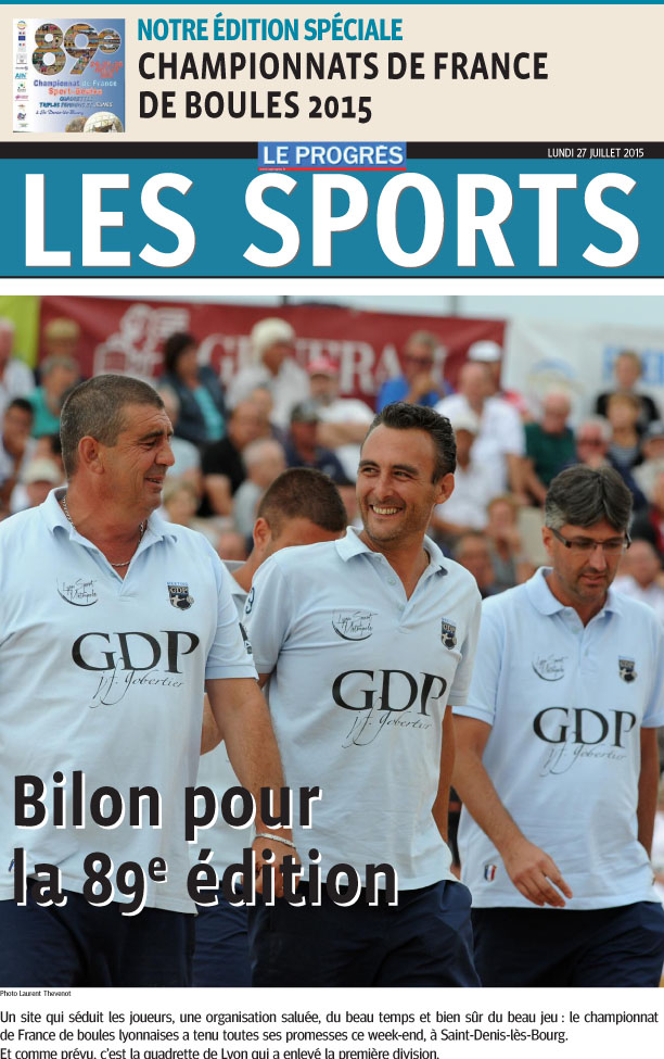 12 pages pour les boules sur « Le Progrès »