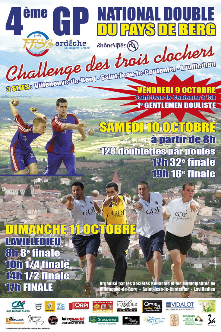 Informations pratiques sur le déroulement du challenge des trois clochers