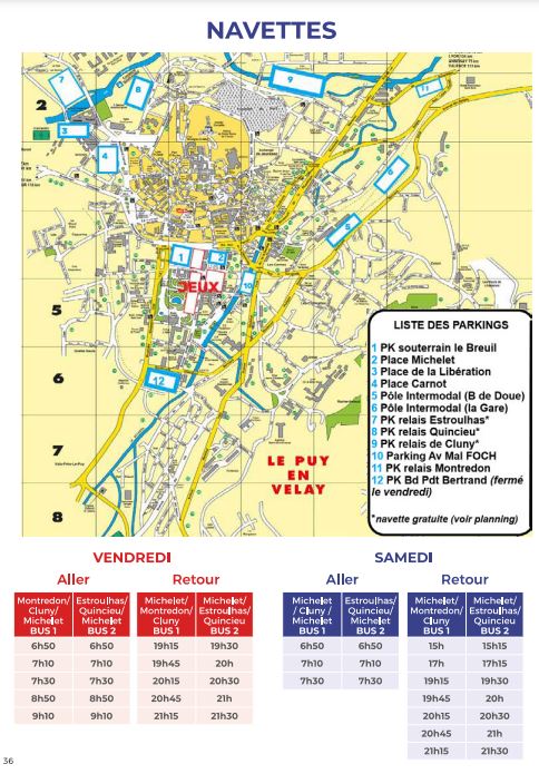 Stationnement CDF Quadrettes et Triples